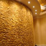 Interior design of a luxury bath room with Iran Yellow (Giallo) Travertine - Marbleopolis