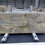 Bliss Gold Marble ( Levin Marble ) Block before processing in a block yard, from Marbleopolis