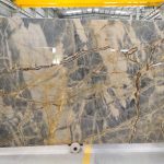 A luxorious look Bliss Gold Marble ( Levin Marble ) slab in a stone factory. This marble is so beautiful and gorgeous you can use in your all stone projects