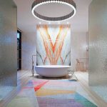 Rainbow Onyx interior bathroom